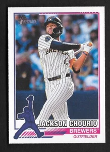 2025 Topps Heritage JACKSON CHOURIO 1976 Redefined -MILWAUKEE BREWERS- #76R-6 - Picture 1 of 1