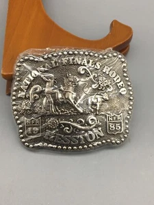 Hesston 1985 National Finals Rodeo Belt Buckle - Picture 1 of 2