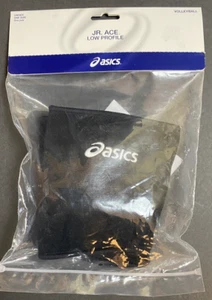 Asics Volleyball Jr. Ace Kids Low Profile Anti-Odor Knee Pads Black One Size - Picture 1 of 4