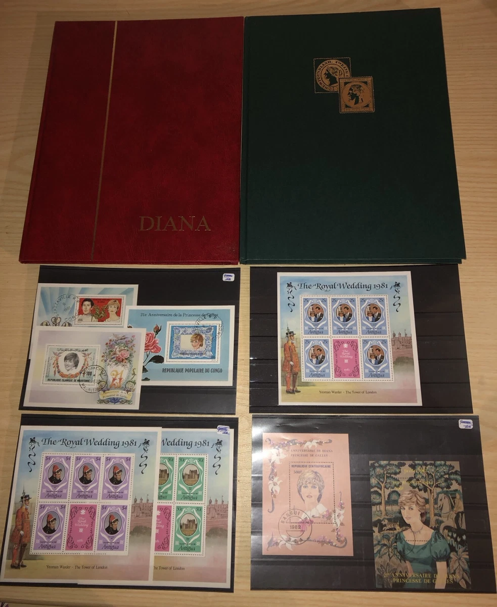 Briefmarken-Kollektion Lady Diana - 50 Verschiedene Motive, Für Sammler