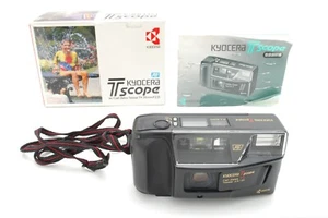【Come nuovo con scatola】 Kyocera T Scope Yashica T3 35 mm fotocamera punta e scatta pellicola GIAPPONE - Foto 1 di 13