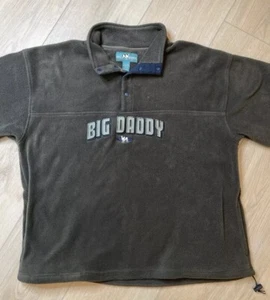 Vintage 90s Big Dogs Fleece Herren XL Big Daddy Pullover Mock Neck Taschen, grün - Bild 1 von 15
