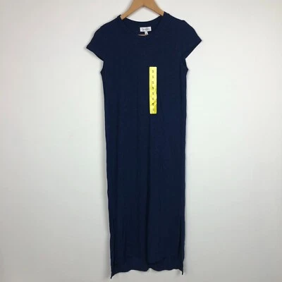 NWT Jessica Simpson Women's Midi T Shirt Dress Martime Blue Short Sleeve Small - Image 1 of 4