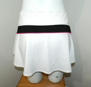 Lucky In Love Women White Tennis Athletic Skirt Skort sz M 8-10 - Picture 1 of 6