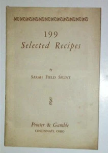199 libretto ricette selezionate, vintage anni 40-60 proctor+ gioco d'azzardo (A2) - Foto 1 di 1