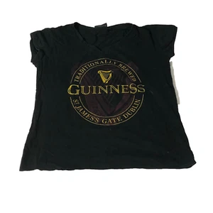 Guinness Mujer Tradicionalmente Elaborado St. James's Gate Dublin Camiseta M Negro - Imagen 1 de 7