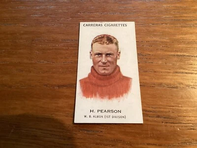 CARRERAS - FOOTBALLERS 1934.No 12- H Pearson -WBA-in VGC. - Image 1 of 2