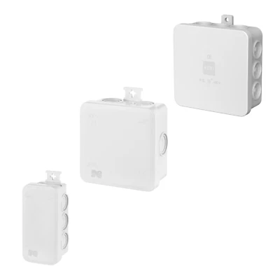 Aufputz / Abzweigdose / Verteilerdose / IP55 / Feuchtraum / Nassraum 💦 / grau - Bild 1 von 4