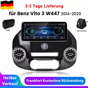 Für Benz Vito W447 14-2024 12.3" Android13 Autoradio GPS Nav WIFI 4G SWC KAM DAB - Afbeelding 1 van 19
