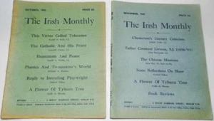 2 xThe Irish Monthly 1943 Irish Political Literary Historical Journal  WW2 Human - Imagen 1 de 1