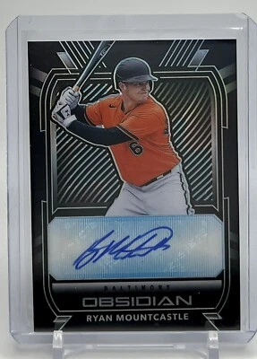 Ryan Mountcastle Rookie Auto 2021 Panini Chronicles Obsidian Baltimore Orioles - Image 1 of 2