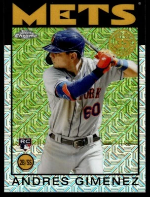 2021 Topps 1986 Chrome Silver Pack Andres Gimenez #57 R110 - Image 1 of 2