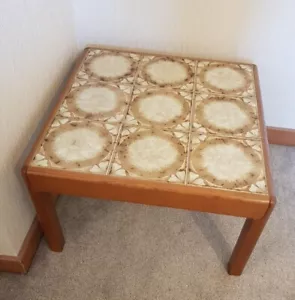 Vintage 1960s G Plan, Danish 65cm Sq Teak & Tile Coffee Table. Exc Con. Del Poss - Picture 1 of 9