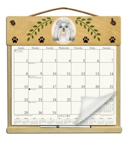 SHIH TZU CALENDAR HOLDER - REFILLABLE EVERY YEAR! - Picture 1 of 1
