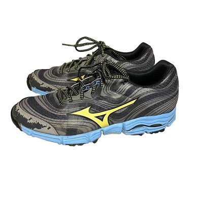 Mizuno Wave Kazan J1GK147144 Womens Size 10 Gray/Blue Athletic Sneakers Shoes - Image 1 of 4