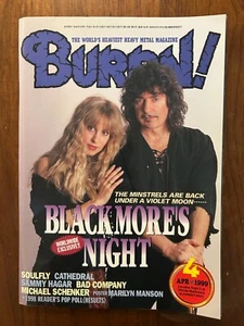 BURRN! No.196 April 1999 BLACKMORE'S NIGHT Japanese Meal Music Magazine - Picture 1 of 6