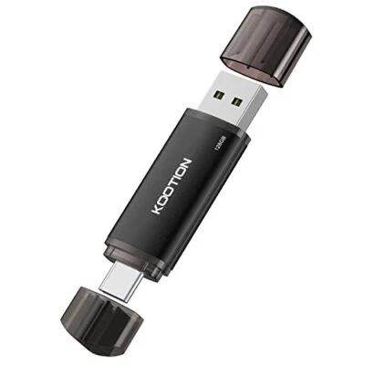 KOOTION Memoria USB de 128 GB, USB C OTG 2.0, 2 en 1, 128 G, Unidad Flash Tipo - Imagen 1 de 4
