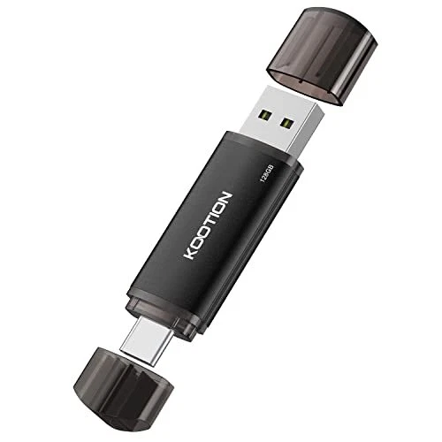 KOOTION Memoria USB de 128 GB, USB C OTG 2.0, 2 en 1, 128 G, Unidad Flash Tipo - Imagen 1 de 4