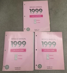 3-Piece Set GM Chevy Olds 1999 L N Platform Malibu Cutlass Service Shop Manuals - Bild 1 von 1
