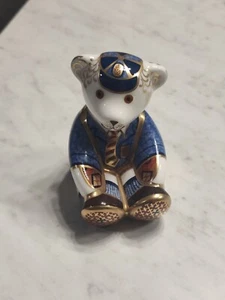Royal Crown Derby "SCHOOLBOY TEDDY" Paperweight 22k Gold - Picture 1 of 8