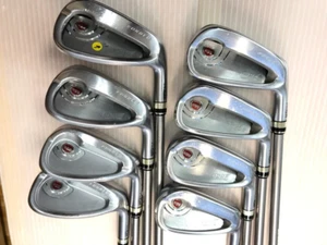 2018 PRGR EGG PF 6~SW 8pc carbon SR-flex M-40 Iron Set Golf Clubs J58 - Picture 1 of 6