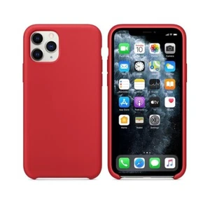 Funda Silicona Forro Interno Apple iPhone 12 | 12 Pro Rojo Nuevo - Imagen 1 de 4