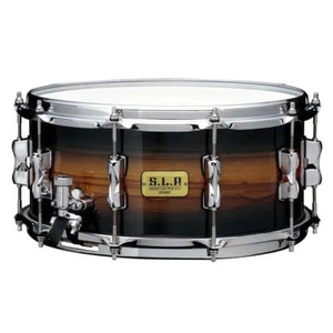 Tama SLP Bubinga/Maple Snare Drum 14x6.5 Midnight Zebrawood Burst - Picture 1 of 6