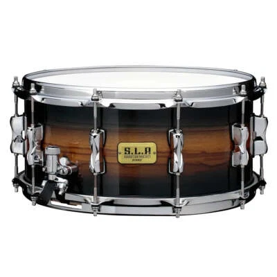 Tama SLP Bubinga/Maple Snare Drum 14x6.5 Midnight Zebrawood Burst - Image 1 of 4