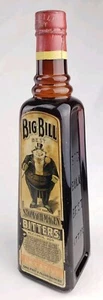 Rare Antique Big Bill Best Bitters Figural Bottle Labels Old Medicine Quack Cure - Picture 1 of 12