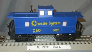 K-Line 6121 Chessie System C&O Illuminated Caboose O/027 ga wks w/ Lionel 1987 - Picture 1 of 7