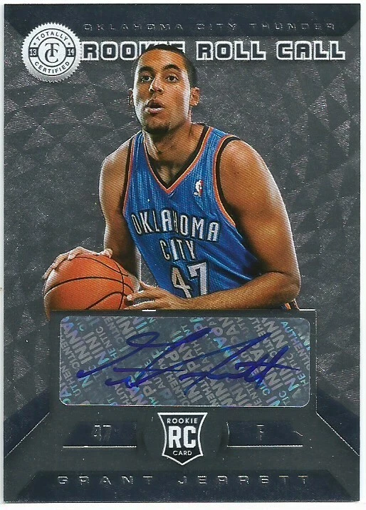 2013-14 Totally Certified Rookie Roll Call Autographs #36 Grant Jerrett - Image 1 of 1
