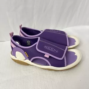 Keen Sandals Size 5 Girls Knotch River Open Toe Big Kids Purple - Picture 1 of 9