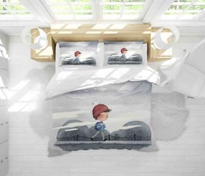 3D Child Painting Kids Quilt Cover Set Duvet Cover Bedding Pillowcases - Picture 1 of 6