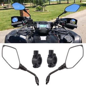 For Yamaha Raptor 700 700R Motorcycle Rear View Mirror Side 10mm 7/8" Clamp - Bild 1 von 11