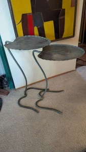 Mid Century Salterini Lily Pad Nesting Tables 20" / 22" Tall - Picture 1 of 21