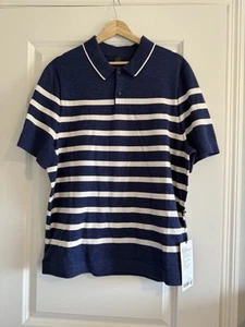 Lululemon New Venture Short-Sleeve Knit Polo Shirt HCLU Bone L Large New - Picture 1 of 4