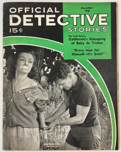 Official Detective Stories, December 1940, Vintage True Crime Stories, Pulp - Picture 1 of 5