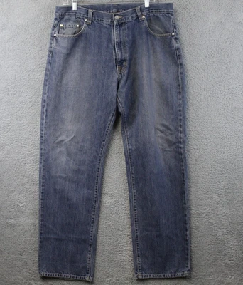 Jeans masculino Lacoste 48 jeans perna reta logotipo crocodilo bolso bordado 37 x 31 - Imagem 1 de 4