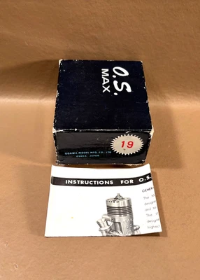 NIB O.S. Max  .19 Control Line Glow Model Airplane Engine - image 1 of 4