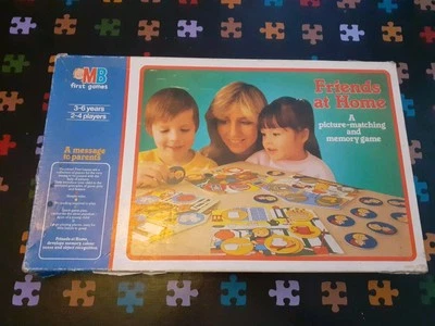 🎲 Friends At Home Vintage Board Game 3+ Picture Matching Memory Game Complete - Image 1 of 4