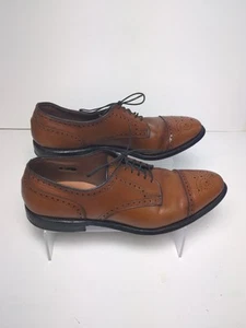 Allen Edmonds Men’s Brown ‘Sanford’ Cap Toe Shoes USA Size 10B - Picture 1 of 7