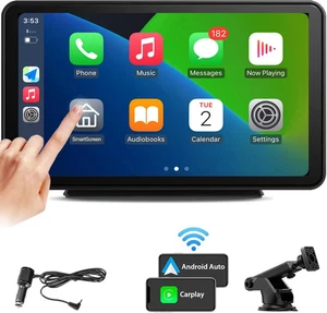 Tragbarer Apple Carplay Bildschirm für Auto, kabelloses Android Autoradio, einfache Installation - Bild 1 von 9