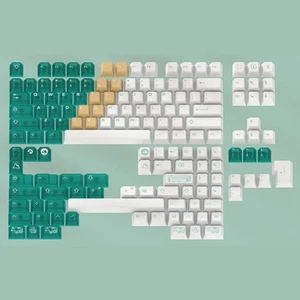 Domikey X JU Salt Lake Keycap Set ABS Doubleshots Tech Cherry Profile Base Kit - Photo 1/3