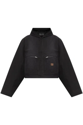 BALENCIAGA Women's Black Hooded Jacket New & Authentic - Image 1 of 2