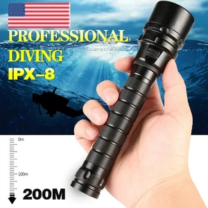 3LED Dive Light  8000LM Led Scuba Diving Flashlight LED Underwater 200M Torch - Picture 1 of 9