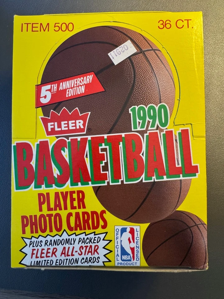 2 FLEER 1991 BASKETBALL 36 WAX PACKS IN ORIGINAL BOXES