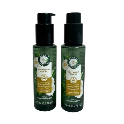 2 Herbal Essences Hair Oil Aloe Camellia Flower certified Pure Plants 3.2 fl oz - Image 1 of 4