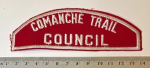 Comanche Trail Council Community Strip Texas RWS Red & White Vintage VTE - Picture 1 of 2
