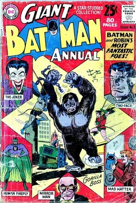 Batman Annual #3 Joker Cover Silver Age Giant Vintage DC Comic 1962! NO RESERVE! - Image 1 of 2