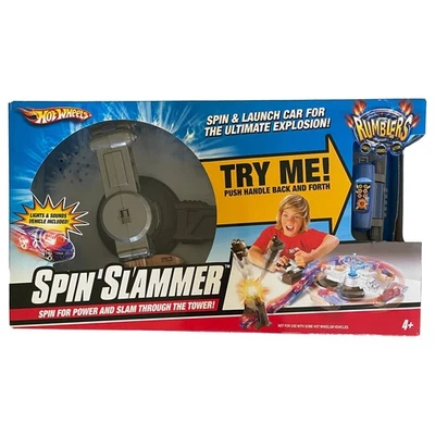 Mattel Hot Wheels Rumblers Spin Slammer Play Set Car Launch Ramp Blast Set - Image 1 of 2
